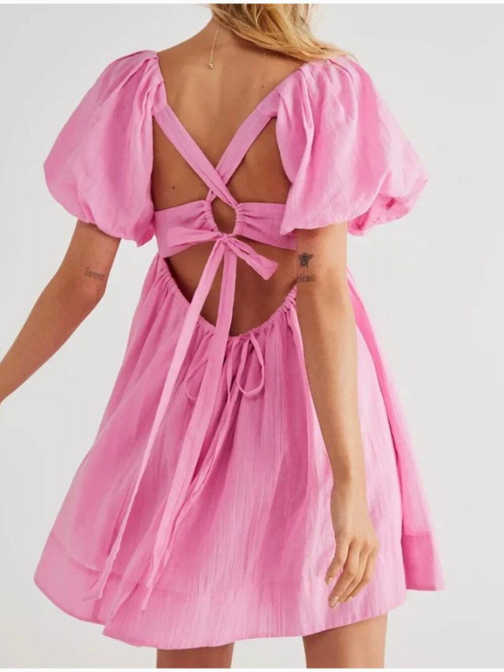 Free People Marina Mini Dress in Pink size Medium
